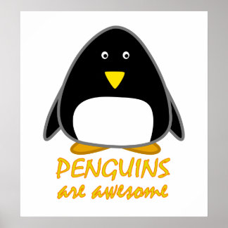 Affiche Les pingouins sont géniaux