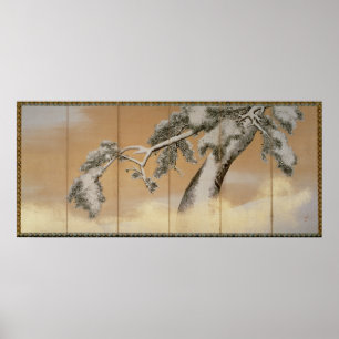 Affiche Les pins sous la neige