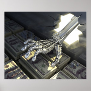 Affiche Les pirates volent la banque