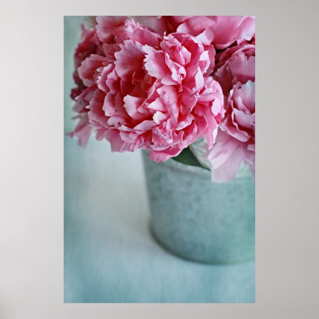Affiche Les pivoines sur la table (Devant)