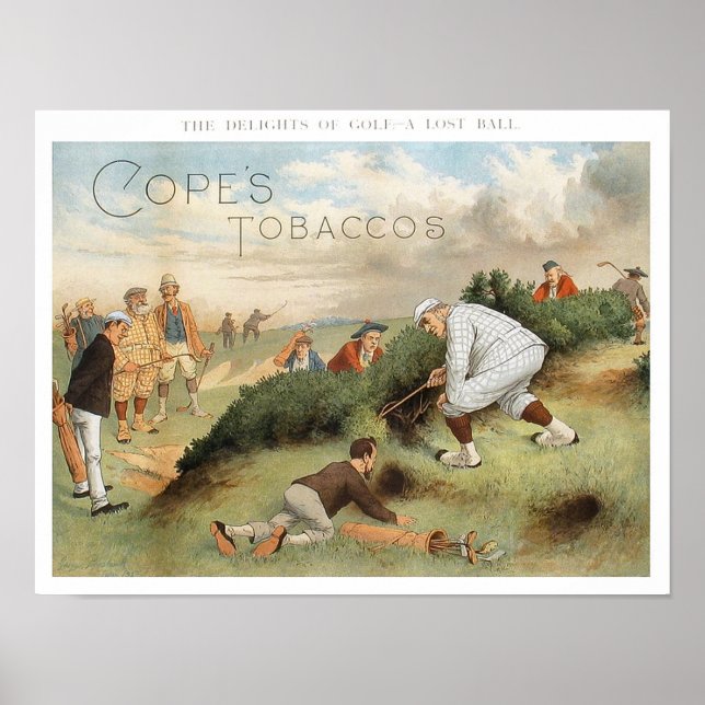 Affiche Les Plaisirs Du Golf - Golf Vintage Print (Devant)