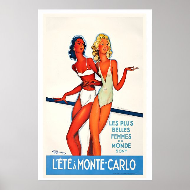 Affiche Les plus belles femmes du monde en été à (Devant)