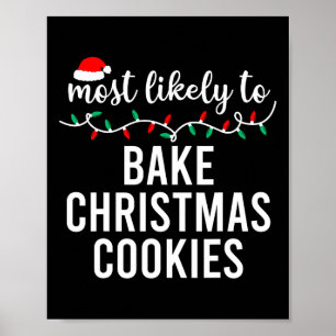 Affiche Les plus probables à Noël Correspondant Pajamas De