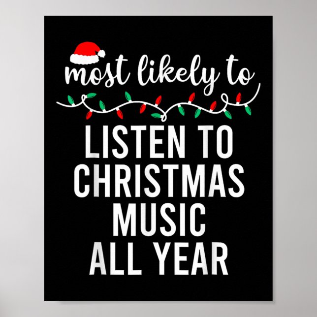 Affiche Les plus probables à Noël Correspondant Pajamas De (Devant)