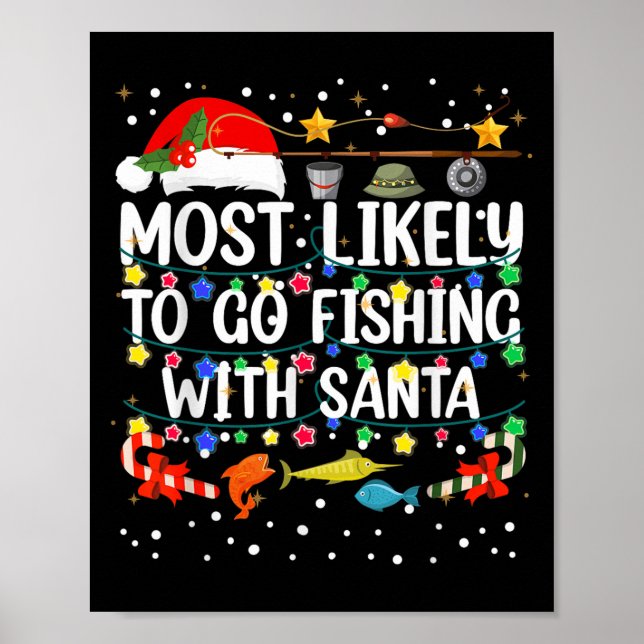 Affiche Les Plus Probables D'Aller Pêcher Avec Père Noël P (Devant)