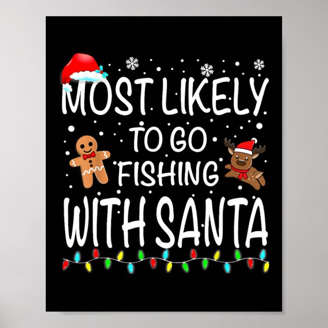 Affiche Les Plus Probables D'Aller Pêcher Avec Père Noël P (Devant)