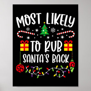 Affiche Les Plus Probables De Frapper Père Noël Ck Drôle N