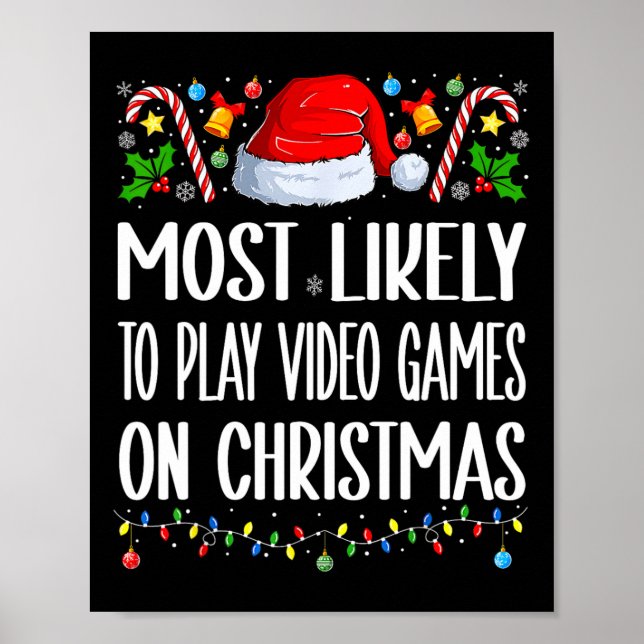 Affiche Les Plus Probables De Jouer À Des Jeux Vidéo Sur N (Devant)