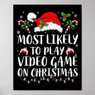 Affiche Les Plus Probables De Jouer Jeu Vidéo Sur La Famil