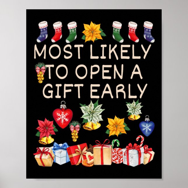 Affiche Les Plus Probables D'Ouvrir Un Cadeau En Début De  (Devant)