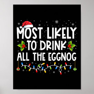 Affiche Les Plus Susceptibles De Boire Tout L'Oeuf De Noël