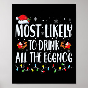 Affiche Les Plus Susceptibles De Boire Tout L'Oeuf De Noël