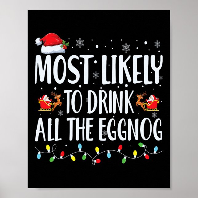 Affiche Les Plus Susceptibles De Boire Tout L'Oeuf De Noël (Devant)