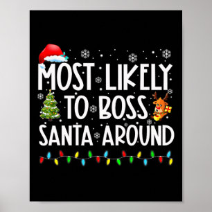 Affiche Les Plus Susceptibles De Boss Père Noël Autour De