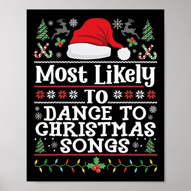 Affiche Les Plus Susceptibles De Danser Aux Chansons De No (Devant)