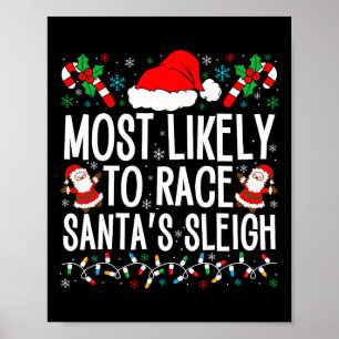 Affiche Les Plus Susceptibles De Faire Course Père Noël Sl