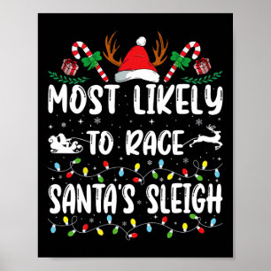 Affiche Les Plus Susceptibles De Faire Course Père Noël Sl