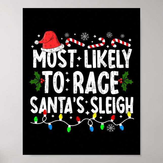 Affiche Les Plus Susceptibles De Faire Course Père Noël Un (Devant)