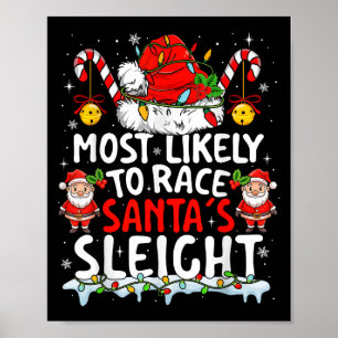 Affiche Les Plus Susceptibles De Faire Course Santas Sleig