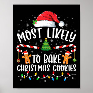 Affiche Les plus susceptibles de faire cuire des cookies d