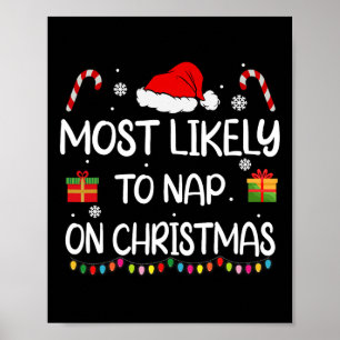 Affiche Les Plus Susceptibles De Faire La Sieste Sur Noël 