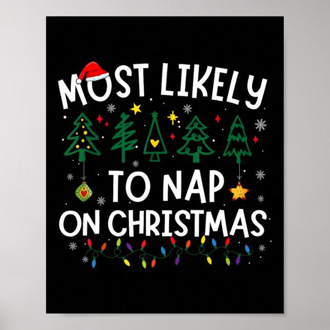 Affiche Les Plus Susceptibles De Faire La Sieste Sur Noël  (Devant)