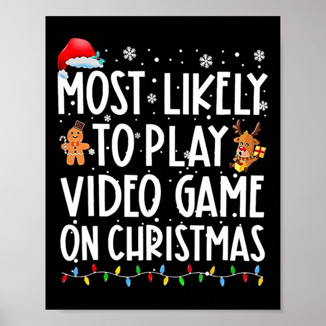Affiche Les Plus Susceptibles De Jouer À Des Jeux Vidéo À  (Devant)