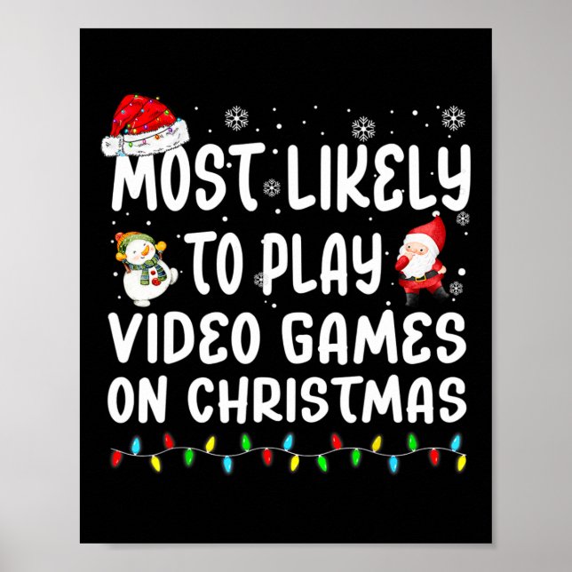 Affiche Les Plus Susceptibles De Jouer À Des Jeux Vidéo À  (Devant)