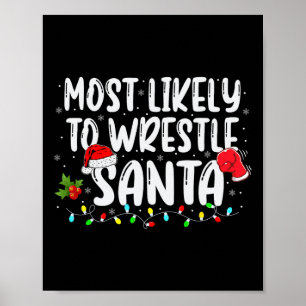 Affiche Les Plus Susceptibles De Lutter Contre Père Noël C