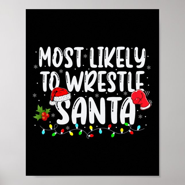 Affiche Les Plus Susceptibles De Lutter Contre Père Noël C (Devant)