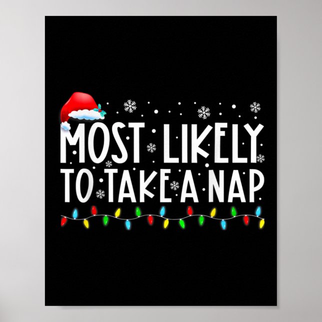 Affiche Les Plus Susceptibles De Prendre Un Nap Fun Noël V (Devant)