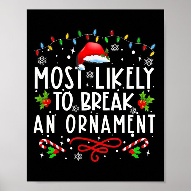 Affiche Les Plus Susceptibles De Rompre Une Col De Noël Am (Devant)