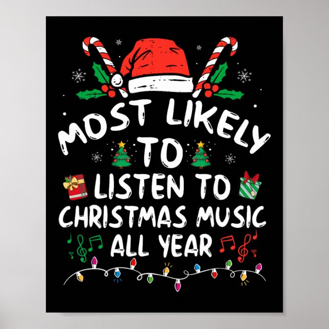 Affiche Les plus susceptibles d'écouter de la musique de N (Devant)