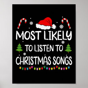 Affiche Les plus susceptibles d'écouter des chansons de No