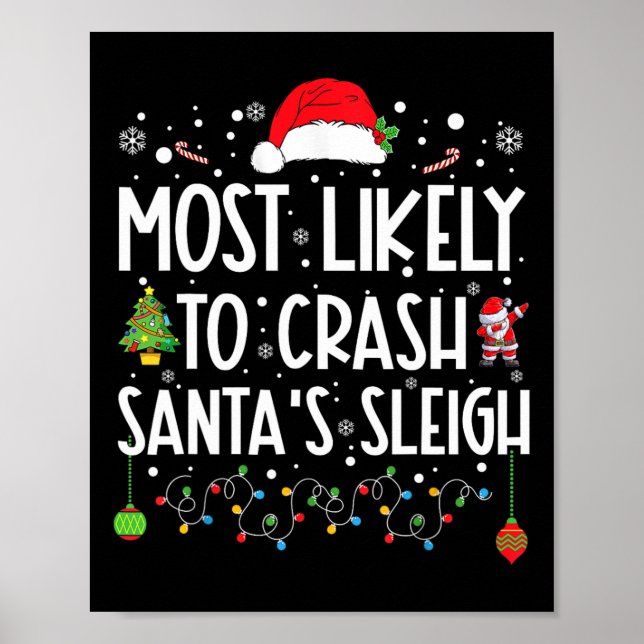 Affiche Les Plus Susceptibles D'Écraser Père Noël En  Un S (Devant)