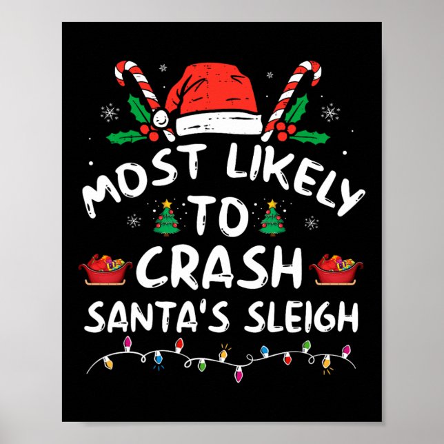 Affiche Les Plus Susceptibles D'Écraser Père Noël En  Un S (Devant)