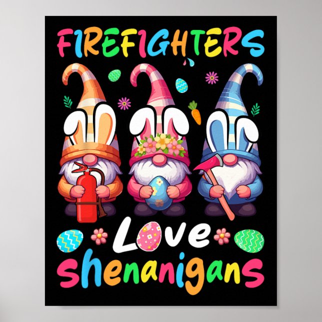 Affiche Les pompiers Costume Shenanigans Lover Trois Gnome (Devant)