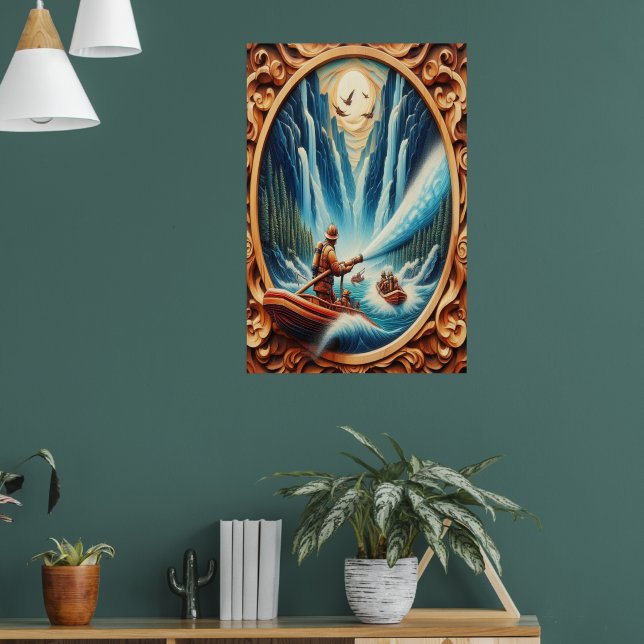 Affiche Les pompiers ont chargé sur leur bateau (Salon 1)