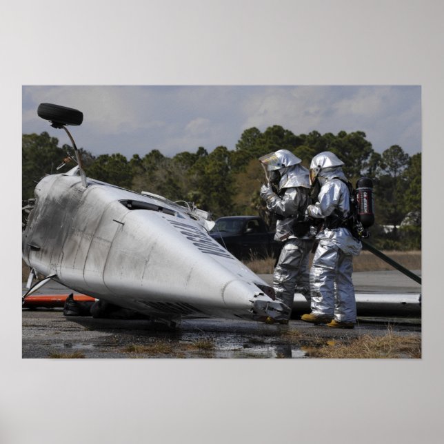 Affiche Les pompiers répondent sur place (Devant)