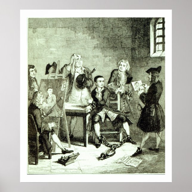 Affiche Les portraits de Jack à Newgate Ward having (Devant)