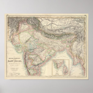Affiche Les possessions britanniques en Indes est