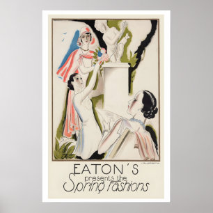 Affiche Les Présents d'Eaton pour l'Art Vintage de la Mode