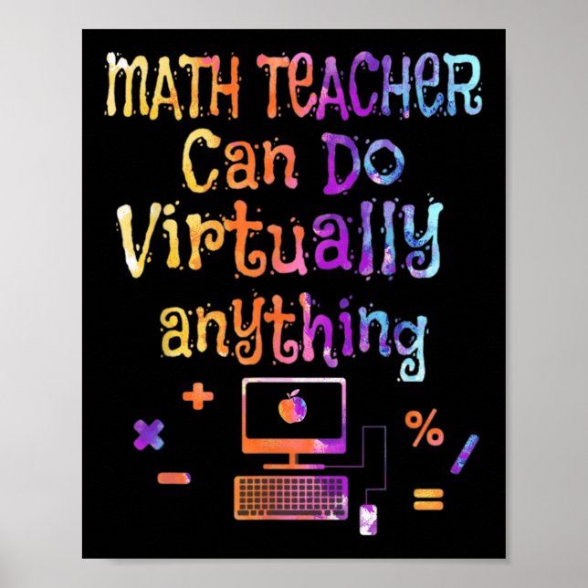 Affiche Les professeurs de mathématiques peuvent faire pra (Devant)
