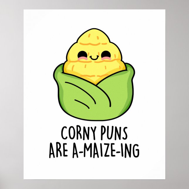 Affiche Les Puns de maïs sont un jeu de maïs amusant (Devant)