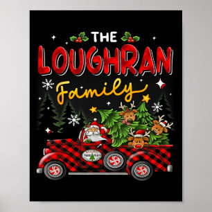 Affiche Les pyjamas de Noël assortis de la famille Loughra