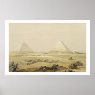 Affiche Les Pyramides de Gizeh, de "Egypt and Nubia", Vol.