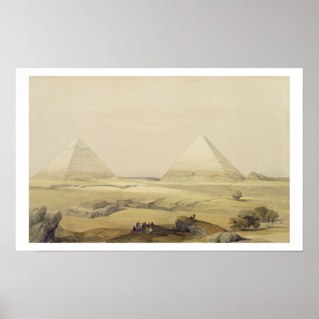 Affiche Les Pyramides de Gizeh, de "Egypt and Nubia", Vol. (Devant)