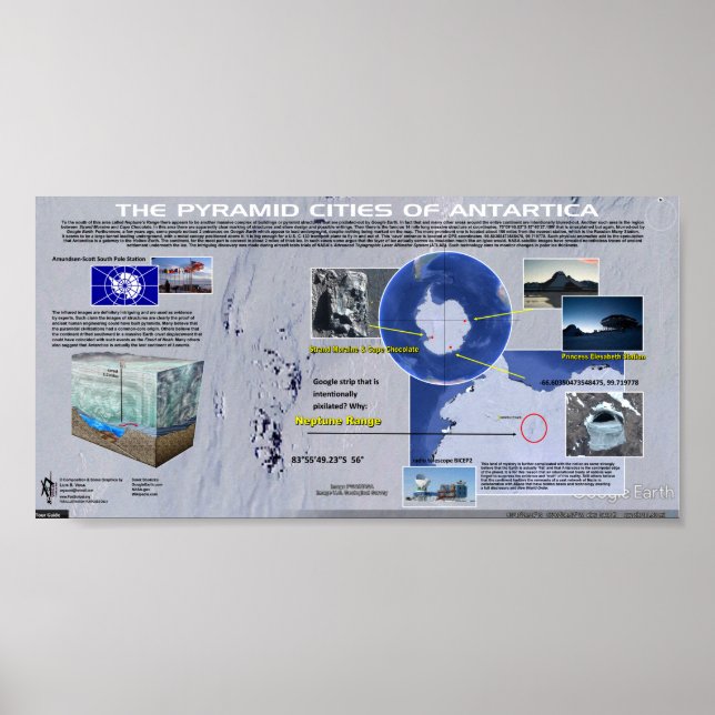 Affiche Les pyramides de l'Antarctique (Devant)
