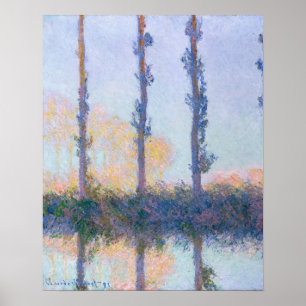 Affiche Les quatre arbres (1891) par Claude Monet