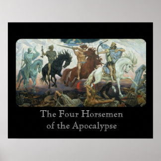 Affiche Les quatre cavaliers de l'Apocalypse